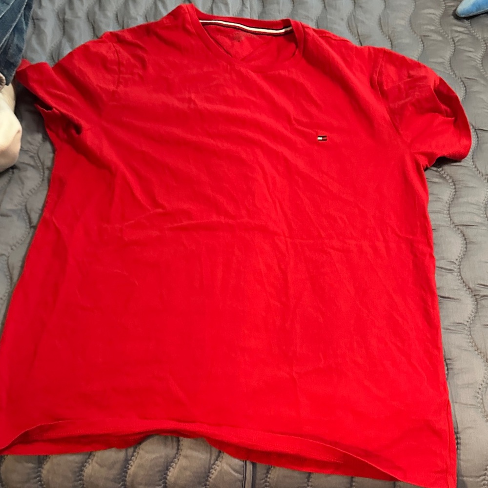 Tommy Hilfiger Men's Bold Red Tee